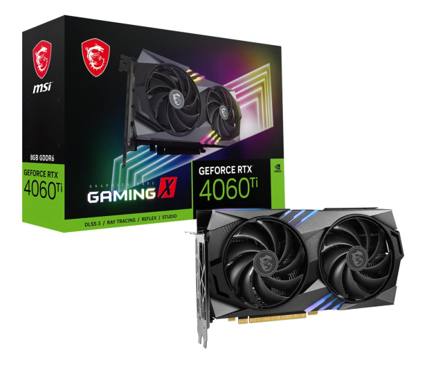 MSI GeForce RTX 4060 Ti Gaming X 8G GDDR6 - 1146012 - zdjęcie